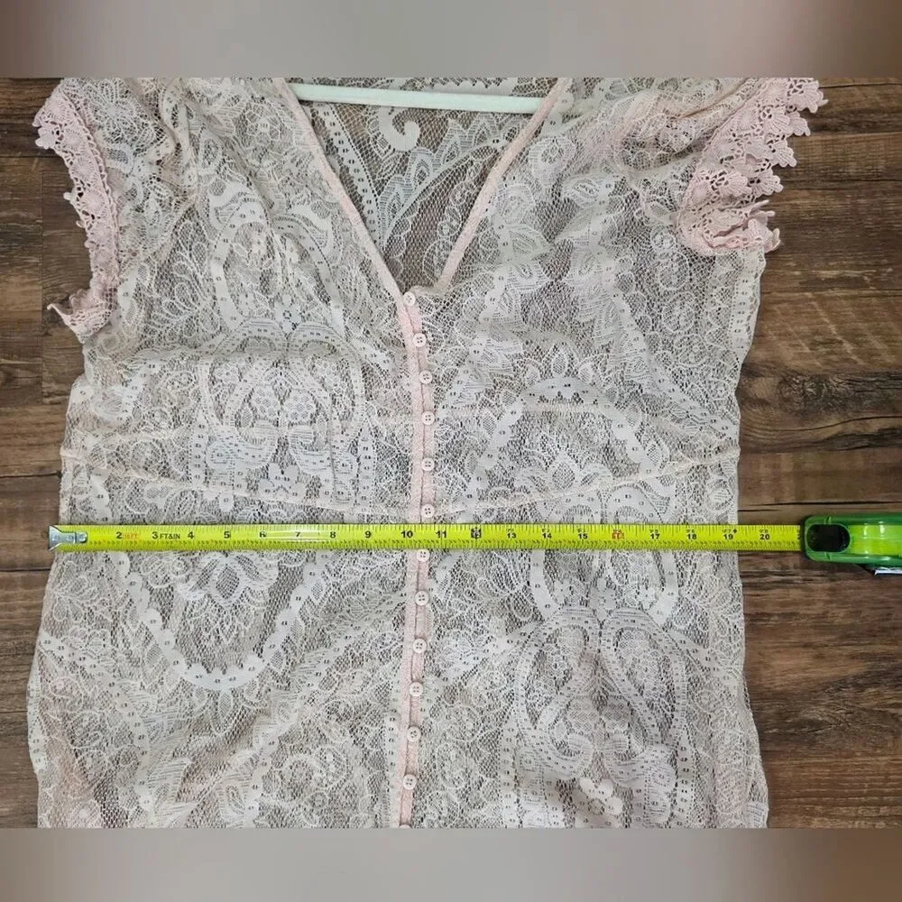 Torrid Blush/peach Lace Maxi Dress